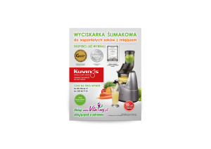 plakaty, ulotki wyciskarek ślimakowych Kuvings